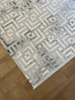 Destan Halı Balance 01 Modern Tasarımlı Uzun Ömürlü Akrilik ve Viskon Salon Halısı