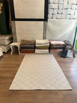 Destan Halı EU3 Sisal Bordürlü Çerçeveli Jüt Sisal Modern Makinada Yıkanabilir Halı