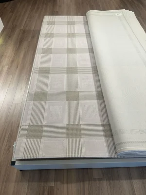 Destan Halı Glow Robot Süpürgeye Uygun Modern Desenli Kolay Temizlenebilir Salon Halısı 3461B Krem Vizon