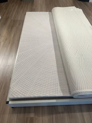 Destan Halı Glow Robot Süpürgeye Uygun Modern Desenli Kolay Temizlenebilir Salon Halısı 3464A Krem