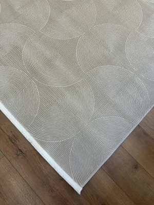 Destan Halı Havana İnce Yapılı ve Modren Hav Toz Vermez Kolay Temizlenebilir Makine Halısı F1013 Vizon