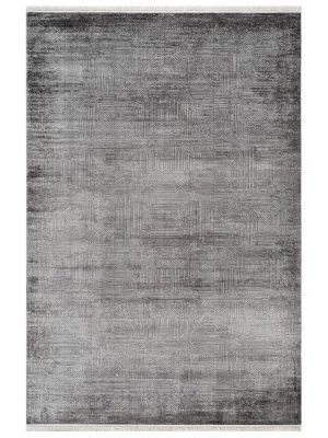 Destan Halı Heaven Robot Modern Desenli Kolay Temizlenebilir Salon Halısı A3525A GRİ KİREMİT