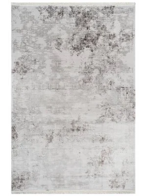 Destan Halı Heaven Robot Modern Desenli Kolay Temizlenebilir Salon Halısı A3533A GRİ KİREMİT