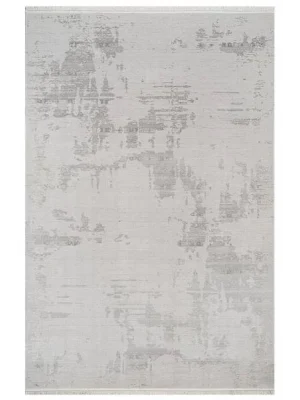 Destan Halı Heaven Robot Modern Desenli Kolay Temizlenebilir Salon Halısı A3534E KREM GRİ