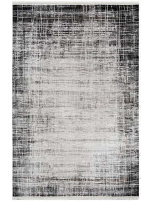 Destan Halı Heaven Robot Modern Desenli Kolay Temizlenebilir Salon Halısı A3536A GRİ KİREMİT