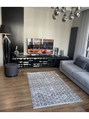 Destan Halı Saten Bambu Kaymaz Yıkanabilir İnce Dokuma Halı 03