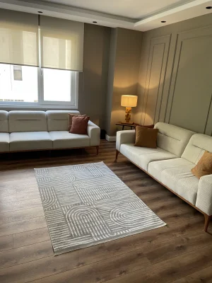 Destan Halı Saten Bambu Kaymaz Yıkanabilir İnce Dokuma Halı 04