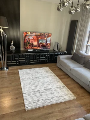 Destan Halı Saten Bambu Kaymaz Yıkanabilir İnce Dokuma Halı 05