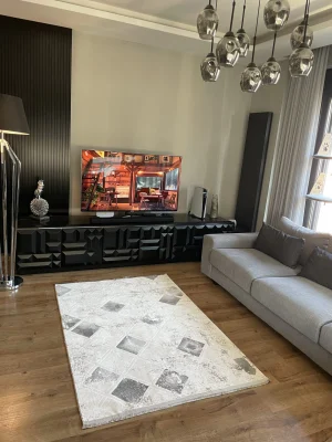 Destan Halı Saten Bambu Kaymaz Yıkanabilir İnce Dokuma Halı 14