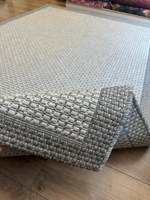 Destan Halı Sisal 06 Bordürlü Özel Ölçü Tam Çerçeveli Jüt Sisal Modern Halı