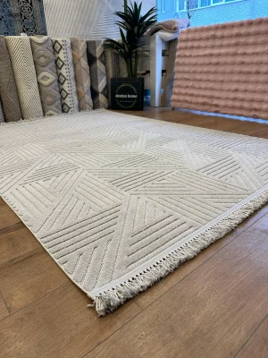 Destan Halı Tokyo 01 Modern İskandinav Hav Toz Vermez Etnik Modern Makine Halısı