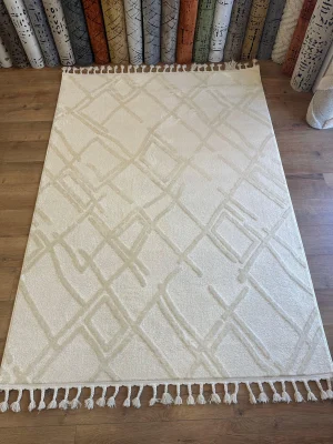 Destan Halı Vogue 02 İskandinav Hav Toz Vermez Etnik Modern Makine Halısı