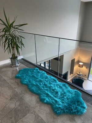 Destan Home APOST Premium Yumuşak Tabanlı Halı Turkuaz