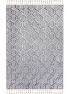 Destan Halı Ipek Lux 11709 Modern İskandinav Hav Toz Vermez Etnik Modern Makine Halısı