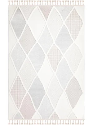 Destan Halı Ipek Lux 11711 Modern İskandinav Hav Toz Vermez Etnik Modern Makine Halısı