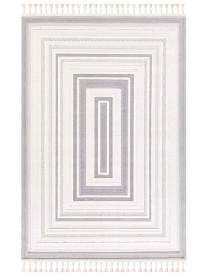 Destan Halı 1701A İskandinav Hav Toz Vermez Etnik Modern Makine Halısı