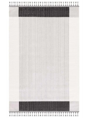 Destan Halı 1704A Modern İskandinav Hav Toz Vermez Etnik Modern Makine Halısı