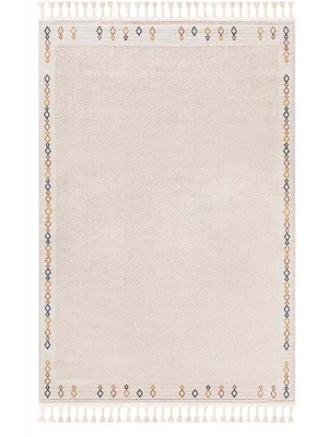 Destan Halı 1755A Modern İskandinav Hav Toz Vermez Etnik Modern Makine Halısı