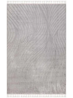 Destan Halı Shazam 2363A Modern İskandinav Hav Toz Vermez Etnik Modern Makine Halısı