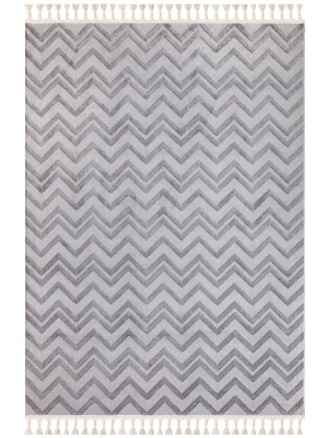 Destan Halı Ipek Lux 11702 Modern İskandinav Hav Toz Vermez Etnik Modern Makine Halısı