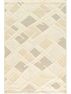 İskandinav Tüy Vermez Etnik Modern Özel Ölçü Makine Halısı Focus FC03