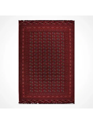 TÜRKMEN KİLİM 02 Makinede Yıkanabilir Türkmen Desenli Dokuma Kilim