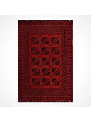 TÜRKMEN KİLİM 05 Makinede Yıkanabilir Türkmen Desenli Dokuma Kilim