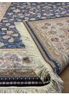 Destan Exclusive Modal İpek 120 Tarak Klasik Makine Halısı Mavi