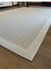 Destan Halı Sisal 04 Bordürlü Özel Ölçü Tam Çerçeveli Jüt Sisal Modern Halı