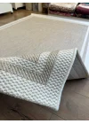 Destan Halı Sisal 01 Bordürlü Özel Ölçü Tam Çerçeveli Jüt Sisal Modern Halı