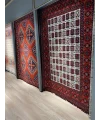TÜRKMEN KİLİM 01 Makinede Yıkanabilir Türkmen Desenli Dokuma Kilim