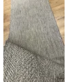 Destan Sisal Plus Özel Ölçü Jüt Sisal Modern Mutfak Salon Koridor Halısı Gri