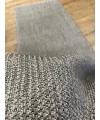 Destan Sisal Plus Özel Ölçü Jüt Sisal Modern Mutfak Salon Koridor Halısı Düz Gri