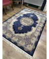 Tuğra halı Dolmabahçe Lacivert Etnik Modern Salon Halısı