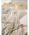Cottonbox Ethnic Ranforce Amara Karamel Çift Kişilik Nevresim Takımı
