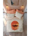 Cottonbox Maritime Ranforce Sunset Somon Çift Kişilik Nevresim Takımı