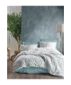 Cottonbox Modeline Ranforce Lendell Mint Çift Kişilik Nevresim Takımı