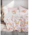 Cottonbox Modeline Ranforce Lilura Pembe Tek Kişilik Nevresim Takımı