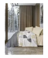 Cottonbox Modern Ranforce Formo Bej Çift Kişilik Nevresim Takımı