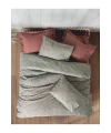 Cottonbox Petite Ranforce Mote Kiremit Çift Kişilik Nevresim Takımı