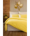Cottonbox Plain Ranforce Sari-krem Çift Kişilik Nevresim Takımı