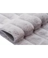 Destan Diamond Desenli Modern Altı Kaymaz Makinede Yıkanabilir Peluş Serisi Gri