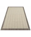 Destan halı AS02 Sisal Bordürlü Çerçeveli Jüt Sisal Modern Dekoratif Halı