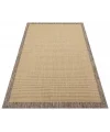 Destan halı AS04 Sisal Bordürlü Çerçeveli Jüt Sisal Modern Dekoratif Halı