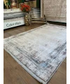 Destan Halı Eskitme Desenli Yumuşak Dokulu Viskon Salon Halısı NV03