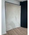 Destan Halı Pure Lines Robot Süpürgeye Uygun Modern Desenli Kolay Temizlenebilir Salon Halısı 2536B Bej