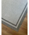 Destan Halı Sisal 02 Bordürlü Özel Ölçü Tam Çerçeveli Jüt Sisal Modern Halı