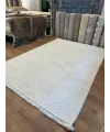 Destan Halı Tokyo 02 Beyaz Modern İskandinav Hav Toz Vermez Etnik Modern Makine Halısı