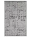Destan Halı Ürgüp 6002 - Açık Gri Kaymaz Tabanlı Yıkanabilir Kilim