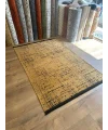 Destan Halı Ürgüp 6005 Hardal Kaymaz Tabanlı Yıkanabilir Kilim